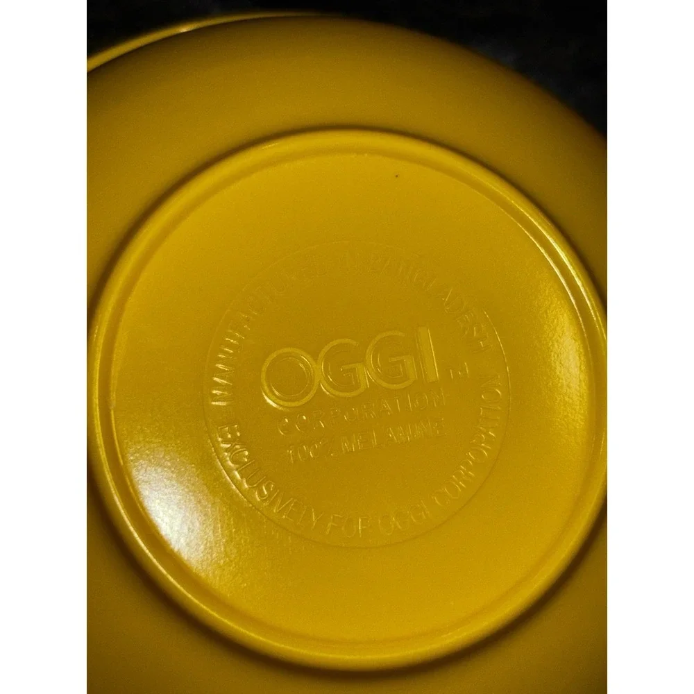 Vintage Yellow Melamine Bowl